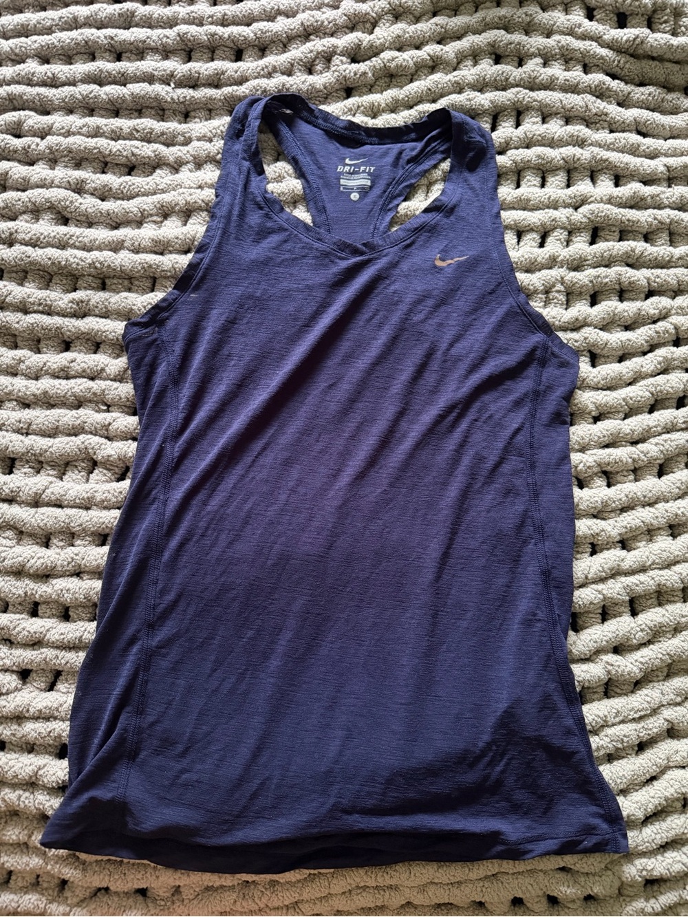 Nike Navy Blue Dri-FIT Racerback Tank Top